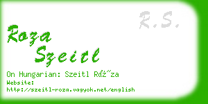 roza szeitl business card